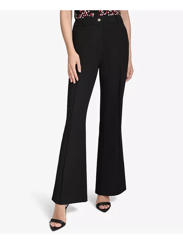 Женские брюки-клеш Halston — черный