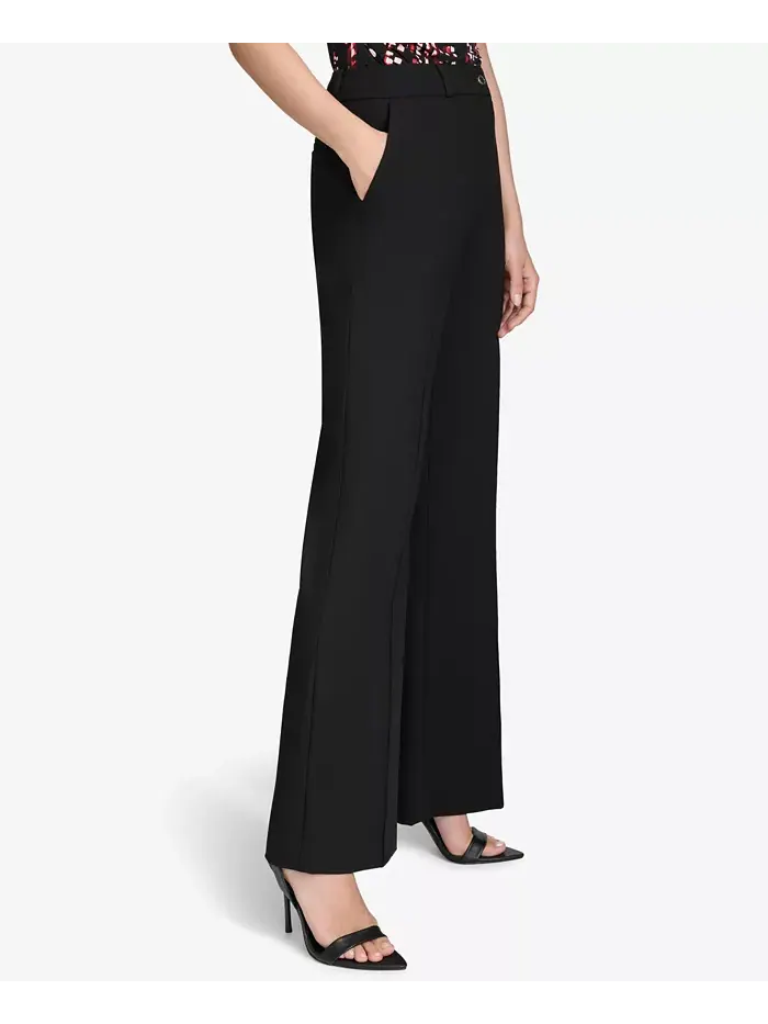Женские брюки-клеш Halston — изображение 3 из 4, черный