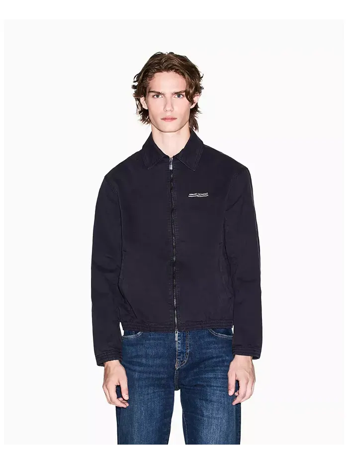Мужское потертое пальто с принтом A|X Armani Exchange