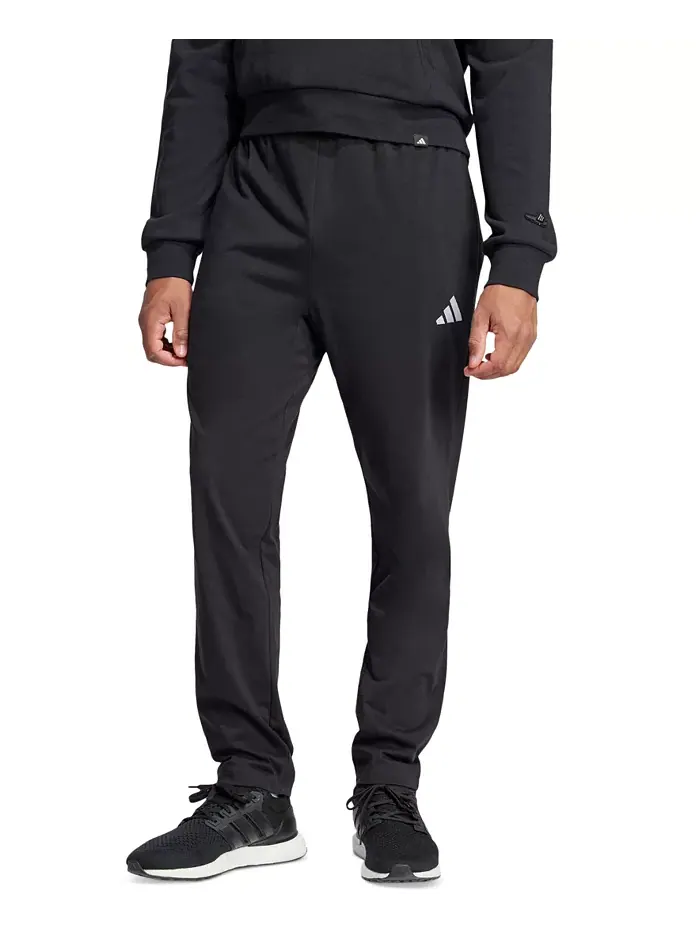 Мужские базовые брюки Single Jersey с небольшим логотипом Adidas
