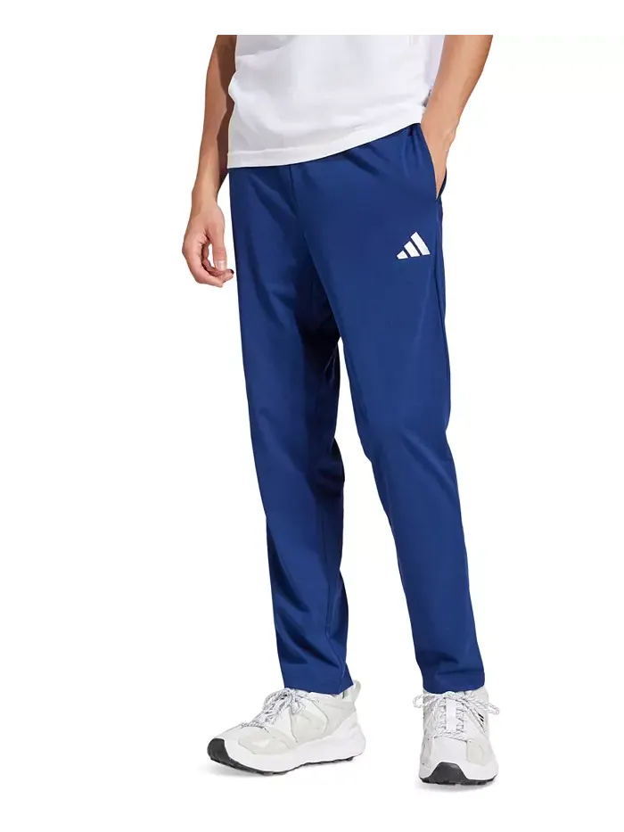 Мужские базовые брюки Single Jersey с небольшим логотипом Adidas — изображение 1 из 2, синий