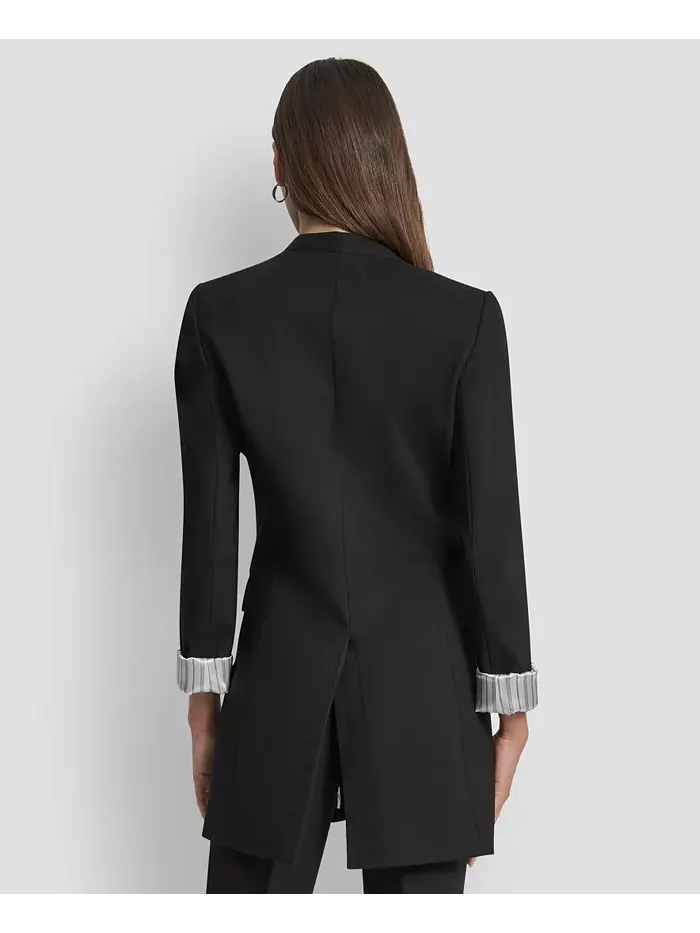 Женская куртка без воротника с открытым передом DKNY — изображение 2 из 5, черный
