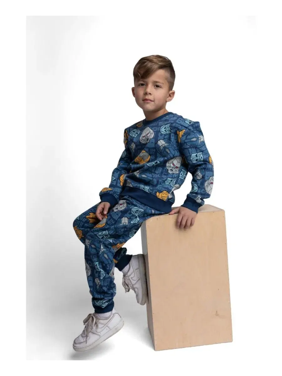 Комплект из свитшота и джоггеров Transformers Fleece 2-Piece Set Transformers Navy — изображение 2 из 3, темно-синий