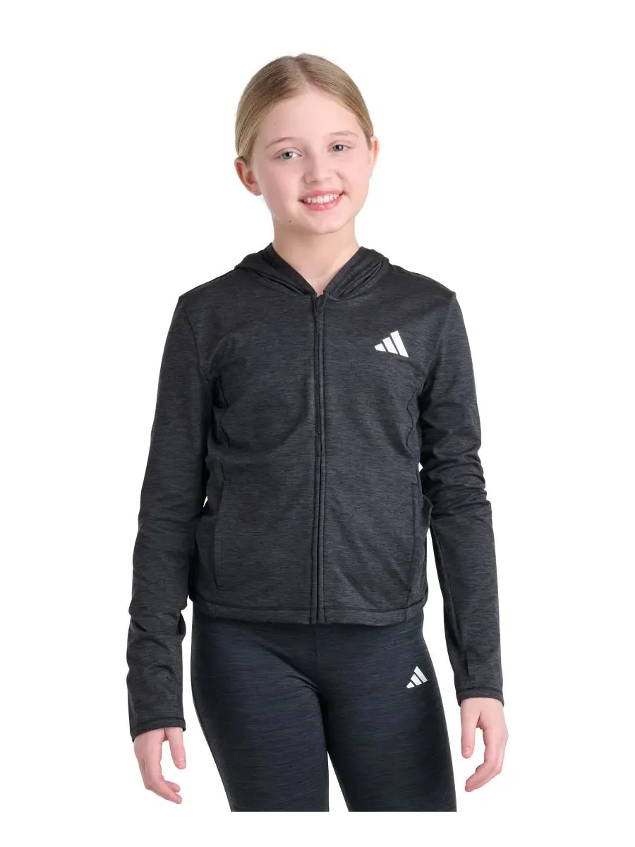 Детская куртка с капюшоном и длинным рукавом adidas