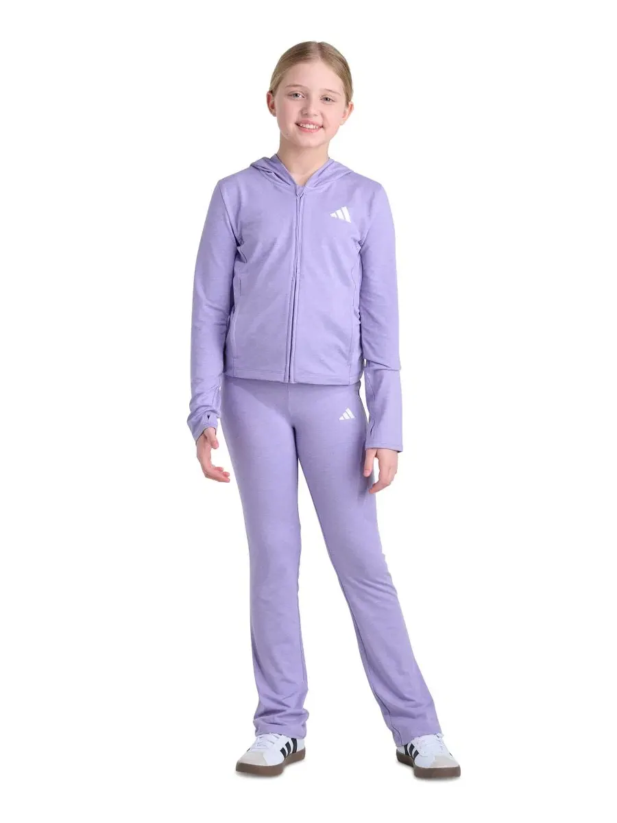 Детская куртка с капюшоном и длинным рукавом, slim fit adidas — изображение 2 из 4, лиловый