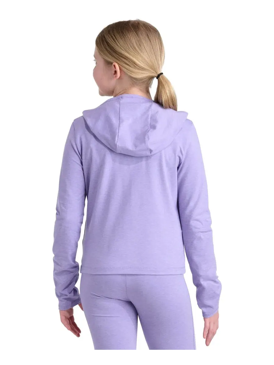 Детская куртка с капюшоном и длинным рукавом, slim fit adidas — изображение 4 из 4, лиловый