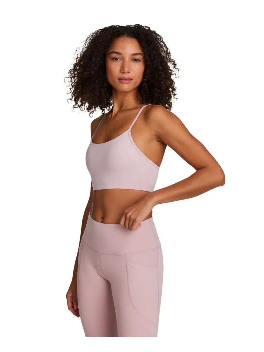 Женский укороченный бюстгальтер без застежек Reebok, Muted Mauve — изображение 2 из 6