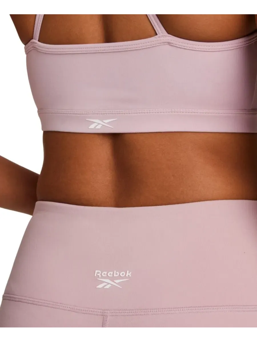 Женский укороченный бюстгальтер без застежек Reebok, Muted Mauve — изображение 6 из 6