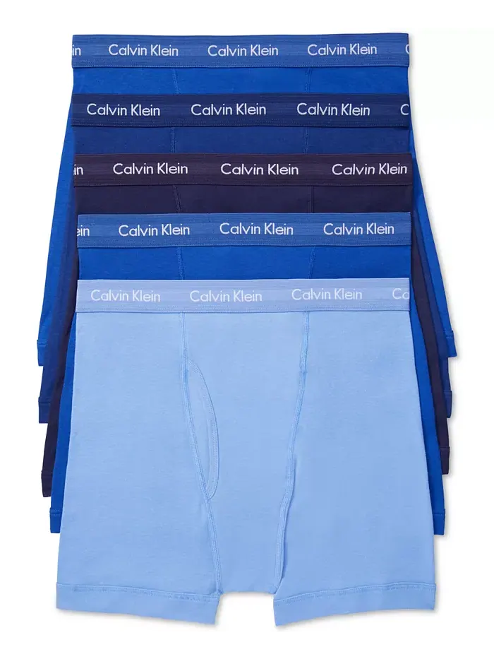 Мужские классические трусы-боксеры из хлопка, 5 штук Calvin Klein