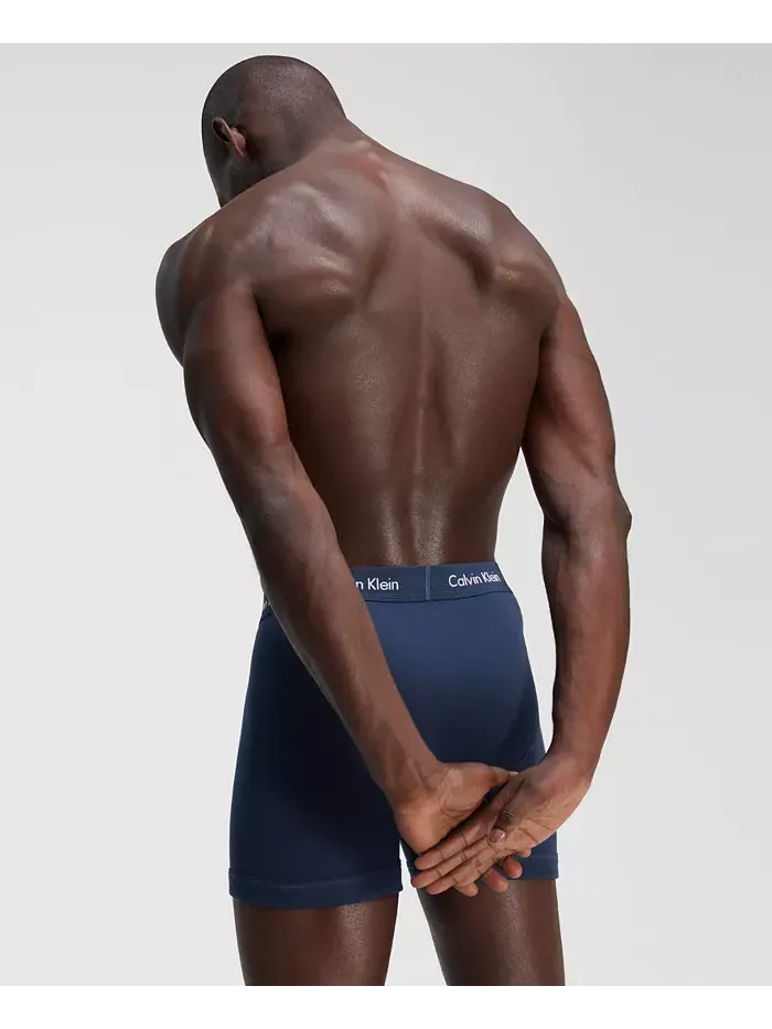 Мужские классические трусы-боксеры из хлопка, 5 штук Calvin Klein — изображение 6 из 7, синий