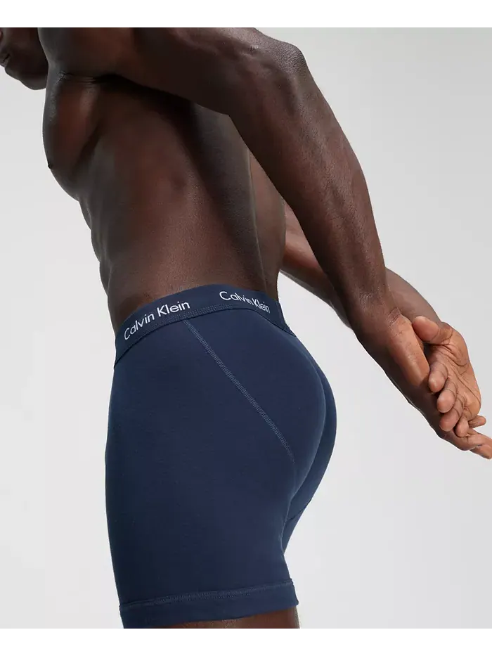 Мужские классические трусы-боксеры из хлопка, 5 штук Calvin Klein — изображение 7 из 7, синий
