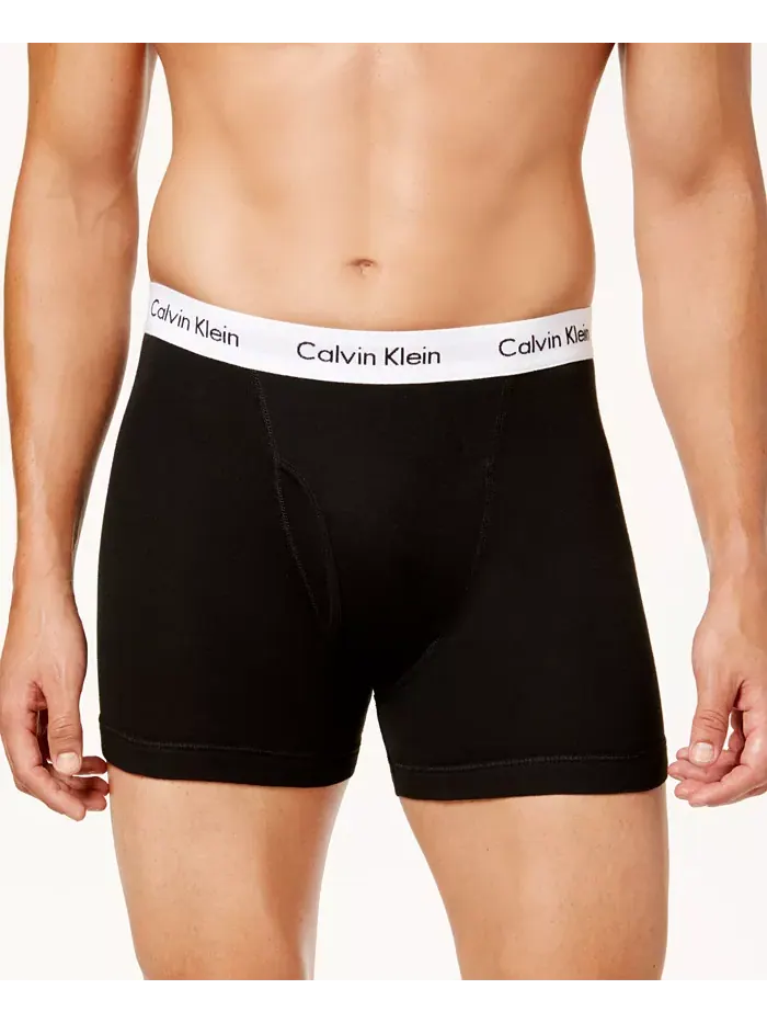 Мужские классические трусы-боксеры из хлопка, 5 штук Calvin Klein — изображение 2 из 7, белый