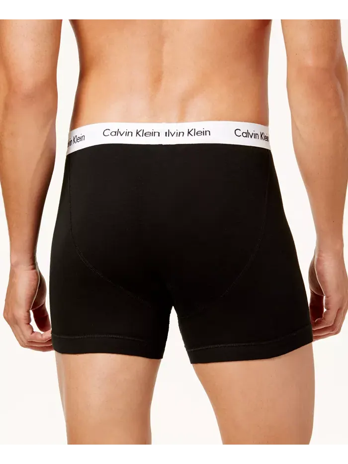 Мужские классические трусы-боксеры из хлопка, 5 штук Calvin Klein — изображение 3 из 7, белый