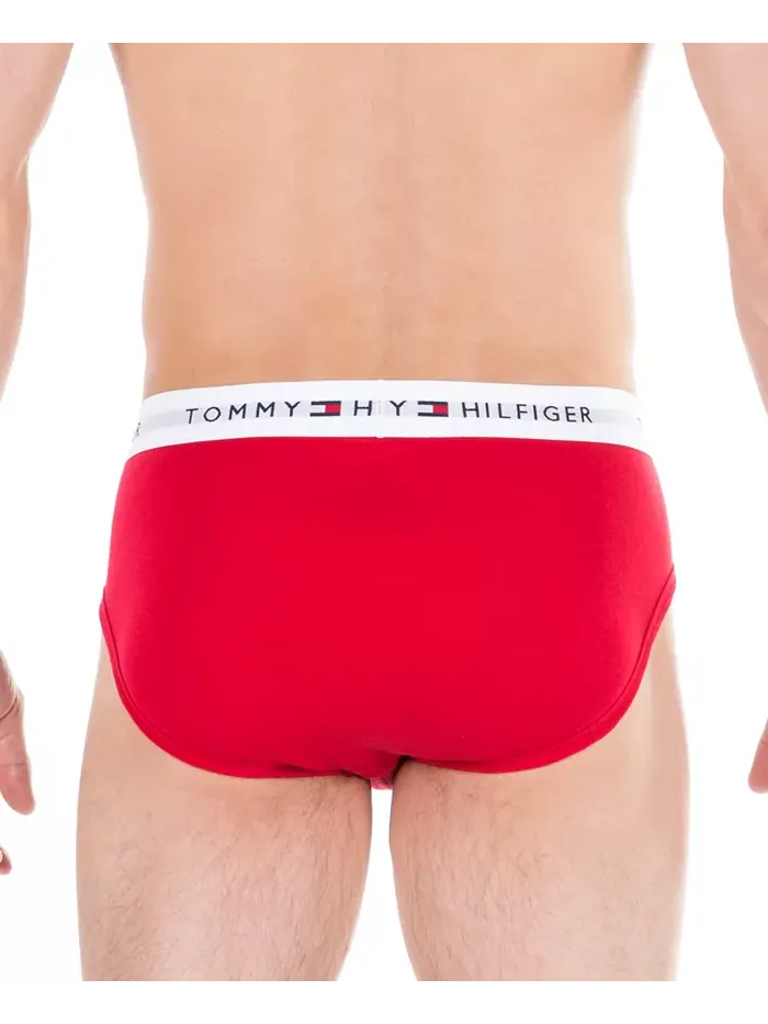 Мужские классические хлопковые трусы с влагоотводящим эффектом, 4 шт Tommy Hilfiger — изображение 3 из 3, махагони