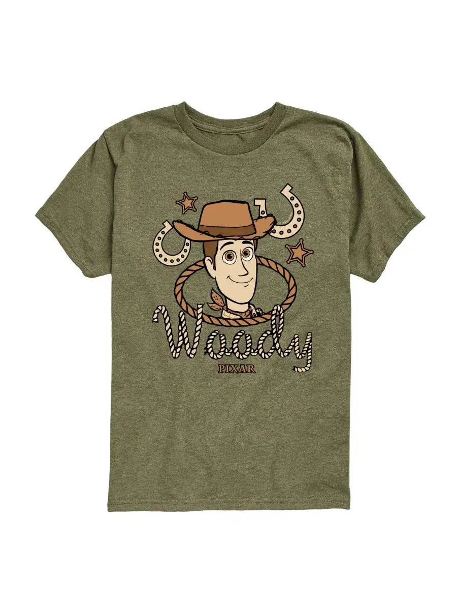 Детская футболка с коротким рукавом, размер 8-20 Toy Story — зеленый
