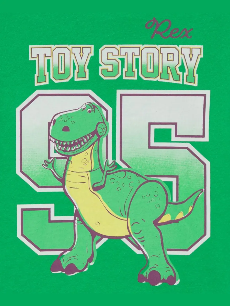 Детская толстовка с круглым вырезом Rex для мальчиков (2T-5T) Toy Story — изображение 3 из 3, зеленый