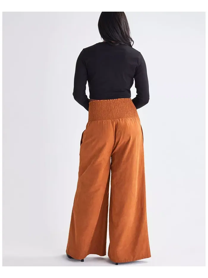 Широкие брюки для беременных Stacie из замши ANGEL MATERNITY — изображение 3 из 3, зеленый