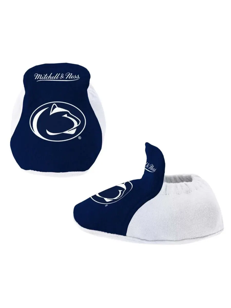 Комплект из 3 предметов: боди, слюнявчик и пинетки Penn State Nittany Lions Mitchell & Ness — изображение 2 из 4, белый