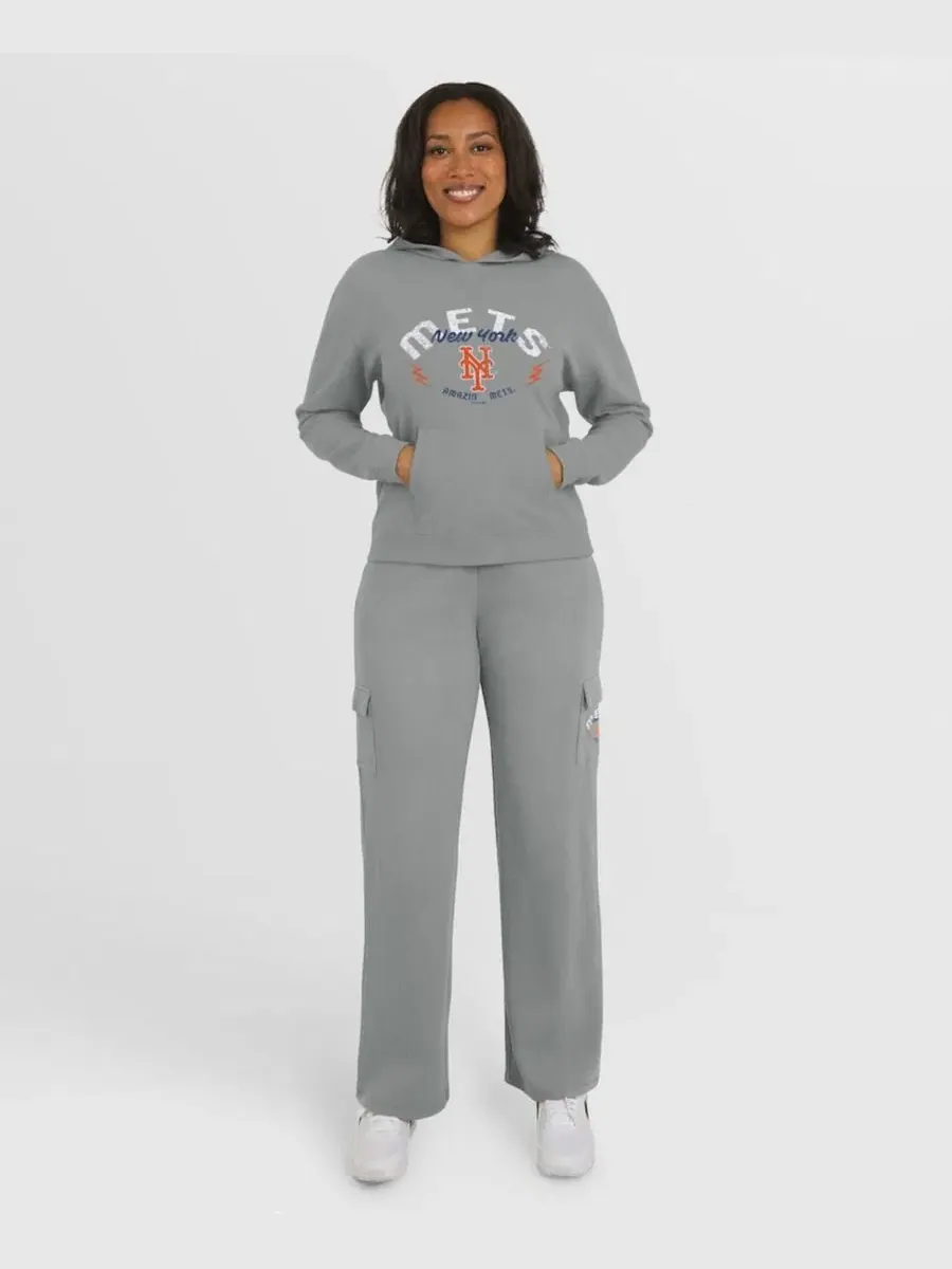 Комплект из худи и брюк для отдыха New York Mets Waffle-Knit WEAR by Erin Andrews