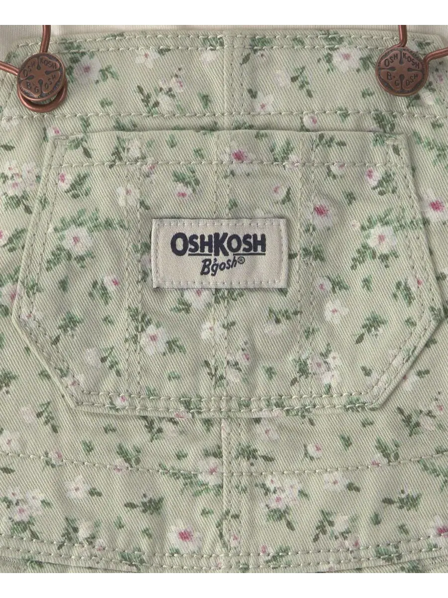 Комплект из топа с длинным рукавом и комбинезона из твила с цветочным принтом Osh Kosh — изображение 6 из 6