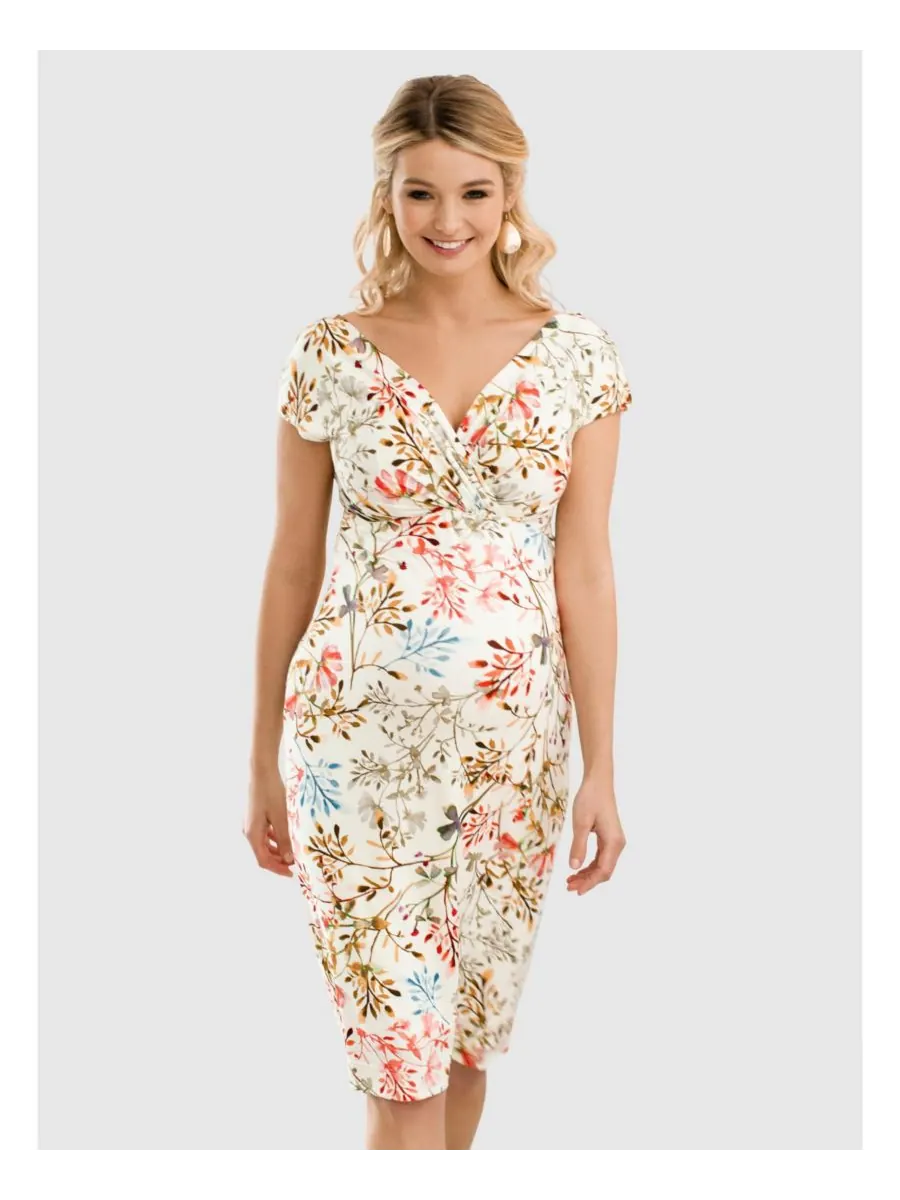 Платье-футляр в стиле Бардо для беременных Tiffany Rose Maternity, Watercolour meadow — изображение 1 из 8