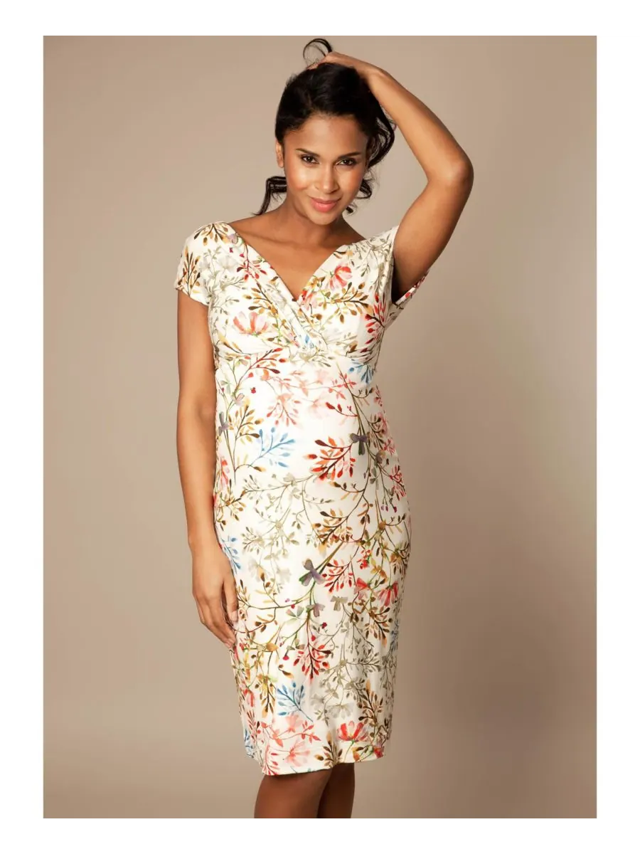 Платье-футляр в стиле Бардо для беременных Tiffany Rose Maternity, Watercolour meadow — изображение 3 из 8