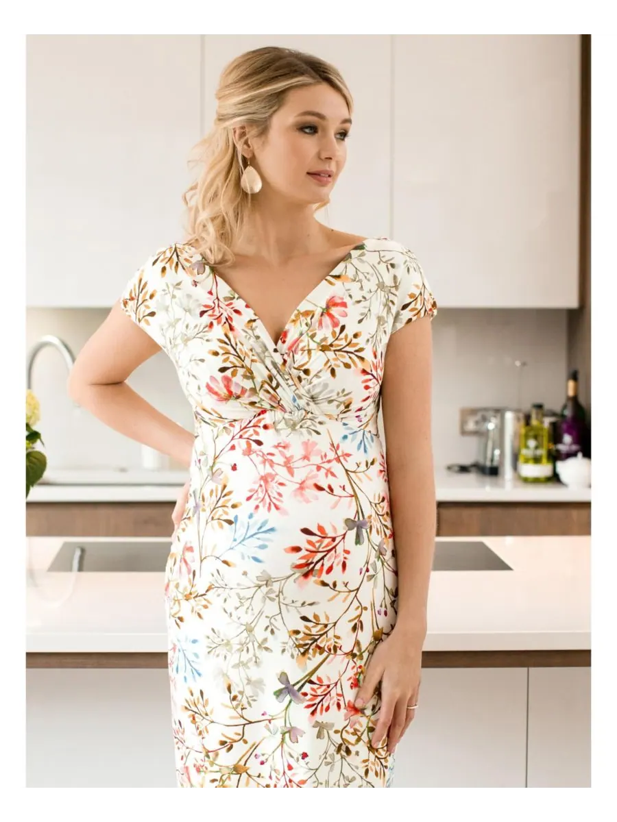 Платье-футляр в стиле Бардо для беременных Tiffany Rose Maternity, Watercolour meadow — изображение 5 из 8