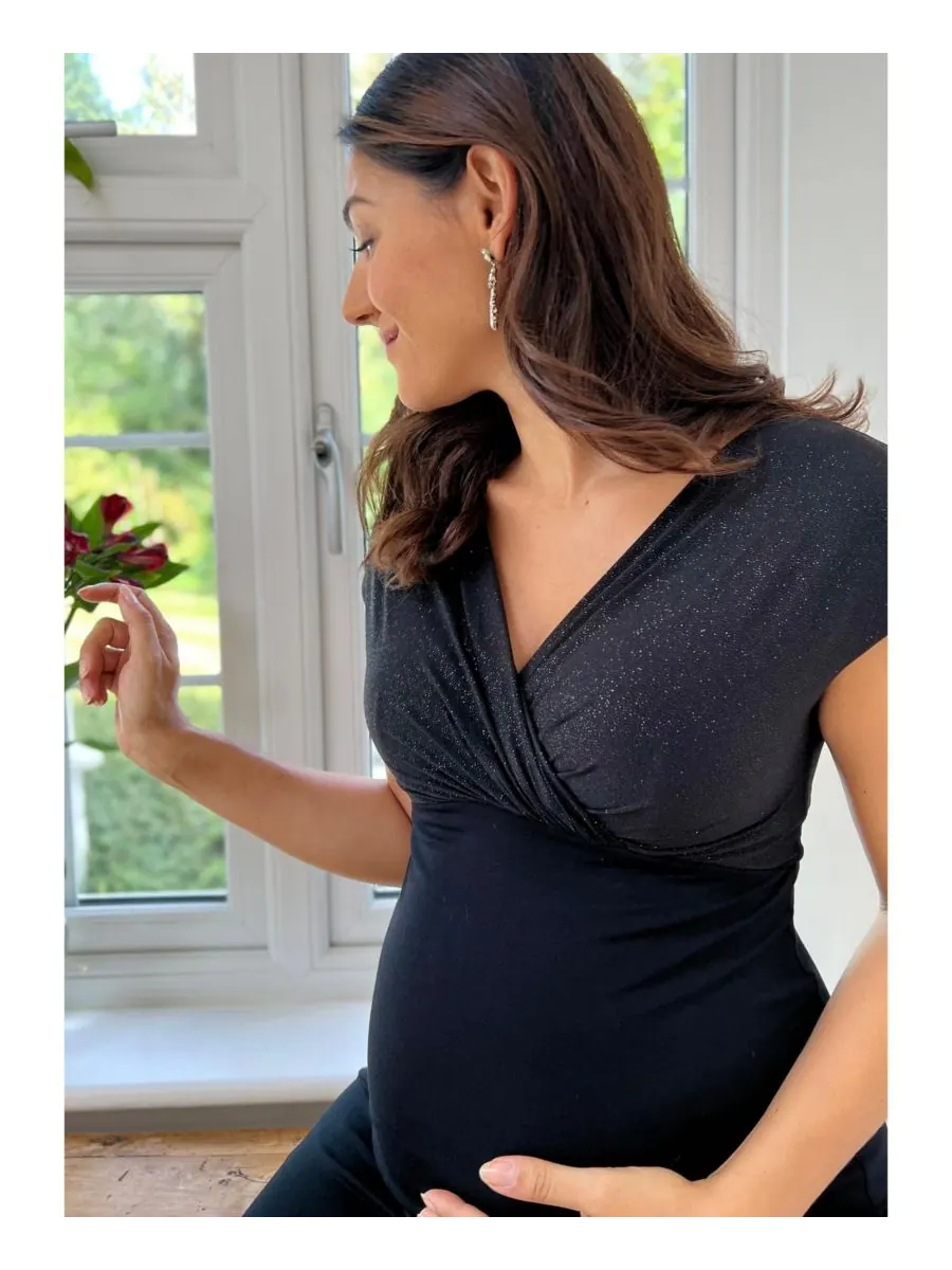 Платье-футляр в стиле Бардо для беременных Tiffany Rose Maternity — изображение 8 из 8, ночное небо
