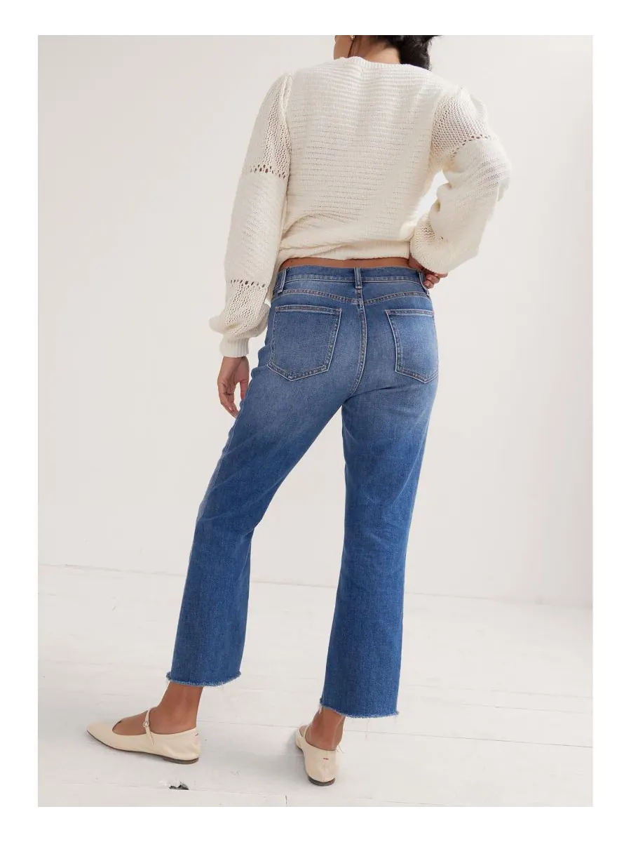 Джинсы для беременных Under the Bump Crop HATCH Collection — изображение 3 из 3, синий