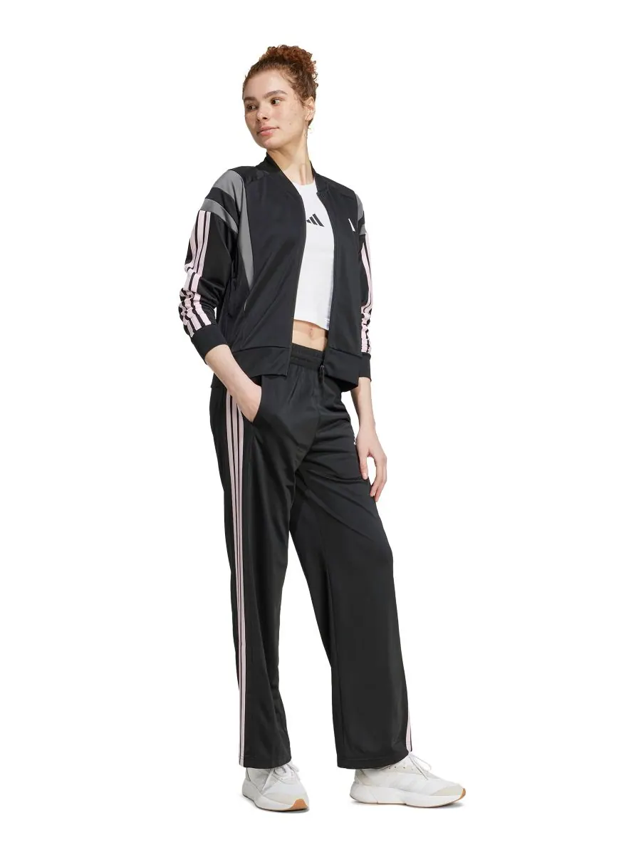 Женские модные брюки средней посадки с тремя полосками Adidas — изображение 3 из 9