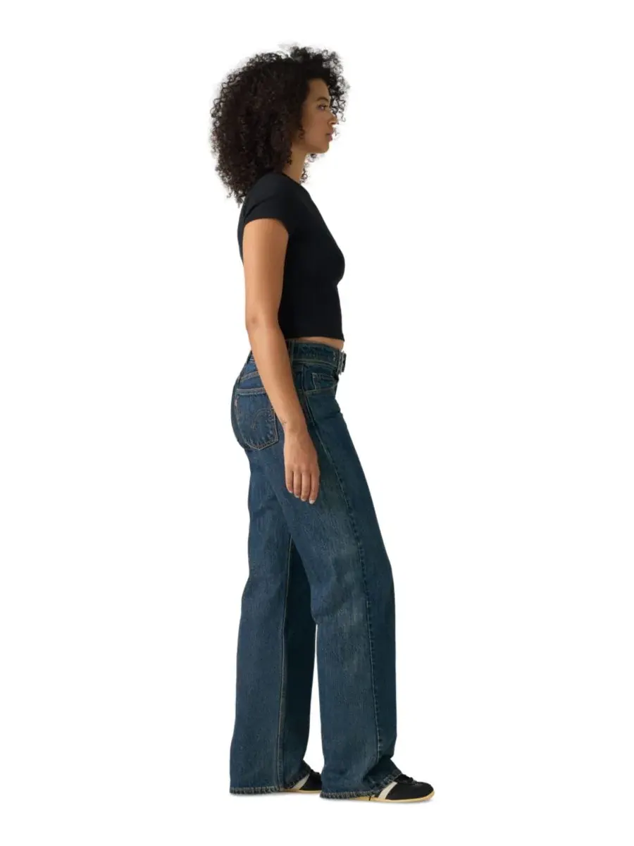 Джинсы свободные с заниженной талией и ремнем Levi's — изображение 3 из 5, серебристый