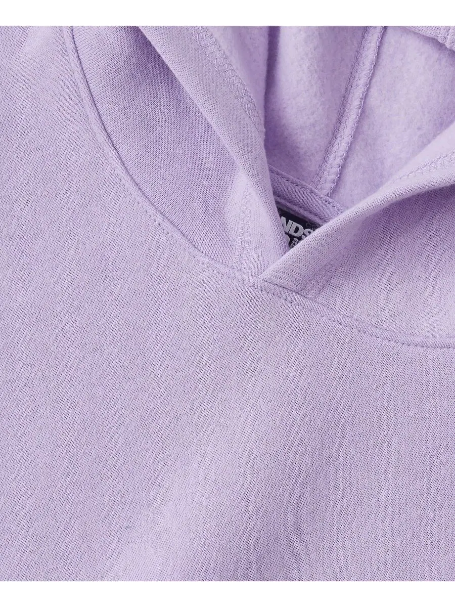 Детский худи из флиса с капюшоном, модель Husky Fleece Lands' End — изображение 3 из 3, сиреневый