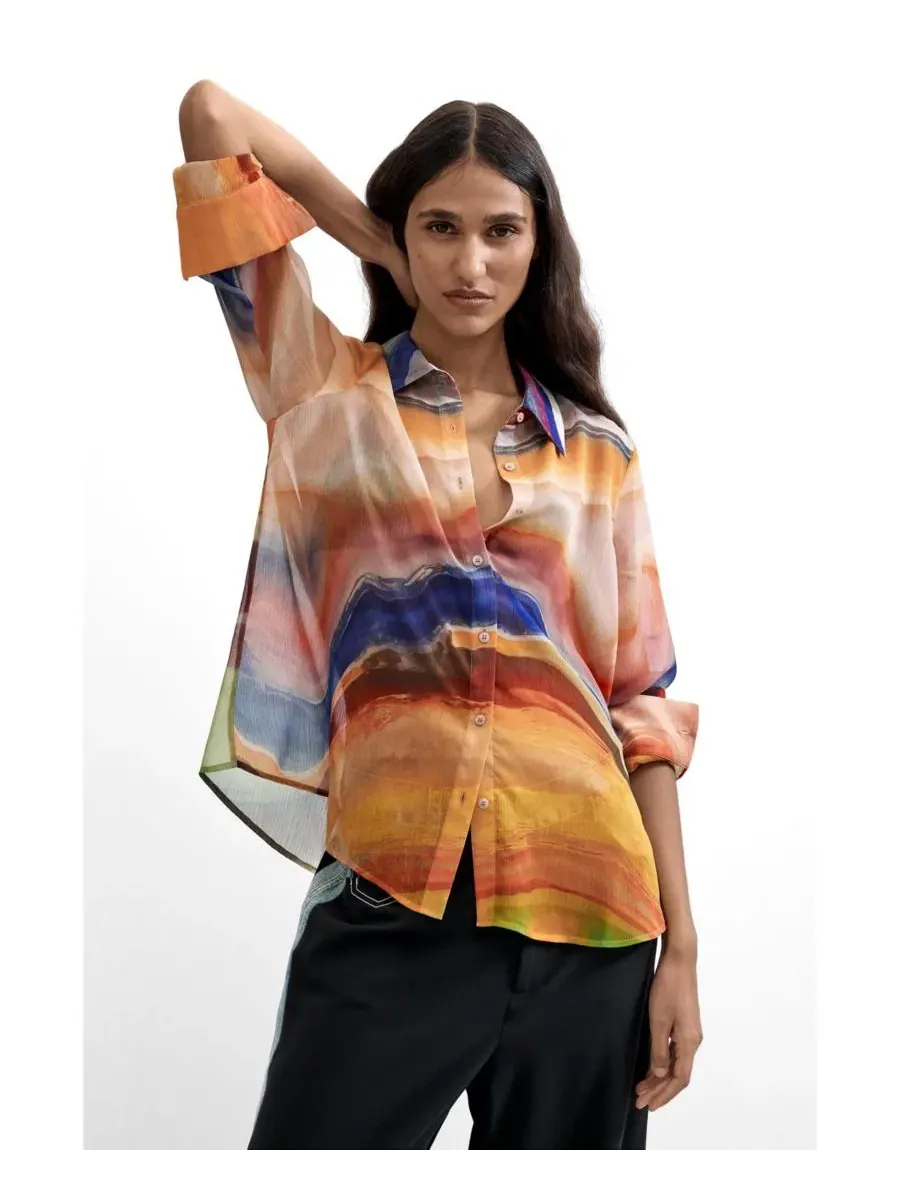 Блуза с принтом Desigual