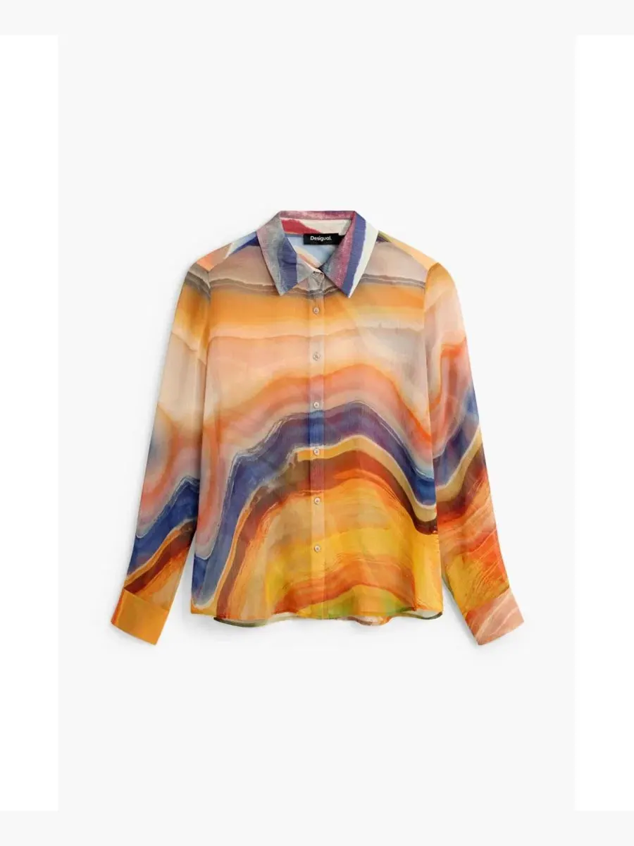 Блуза с принтом Desigual — изображение 5 из 5, мульти