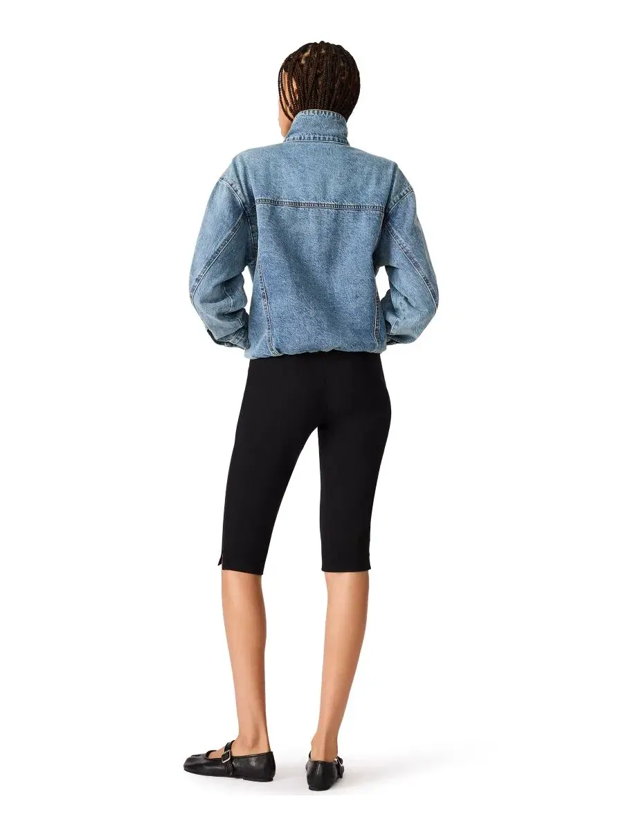 Джинсовая куртка Steve Madden Allyson Funnel Neck — изображение 5 из 5, синий