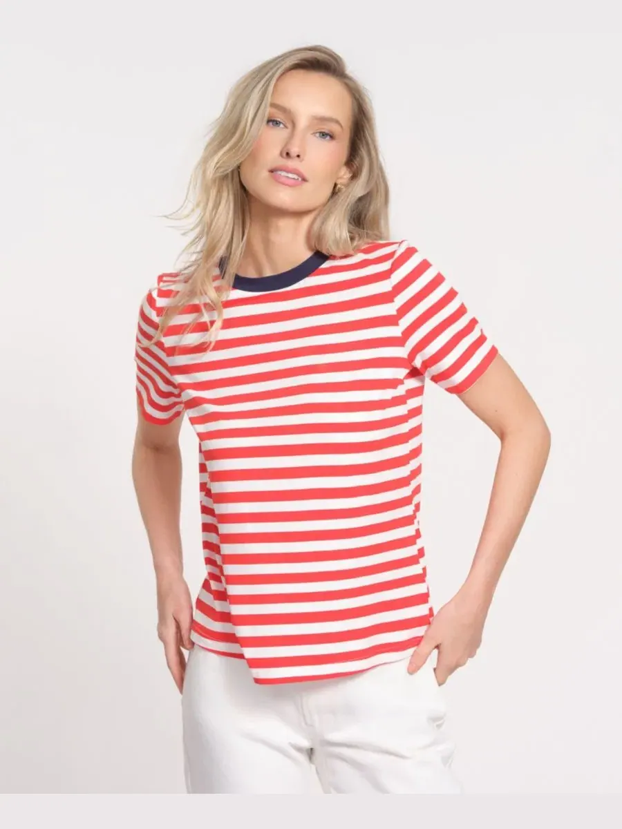 Топ с коротким рукавом модель Isaac Mizrahi — белый