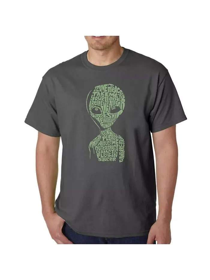 Футболка мужская Word Art - Area 51 LA Pop Art — изображение 4 из 4, черный
