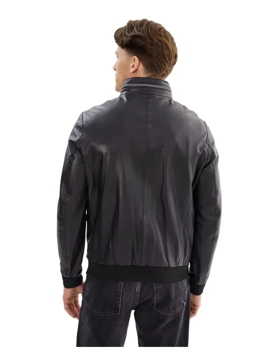 Мужская кожаная куртка Andrea Regency Leathers — изображение 5 из 5, черный