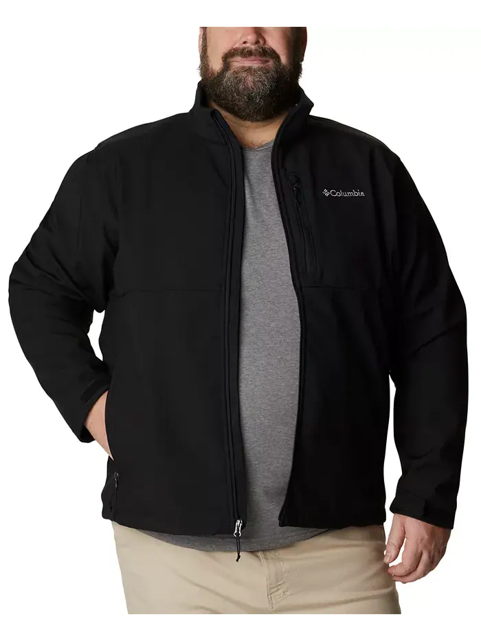 Мужская утепленная мягкая куртка Big & Tall Ascender Columbia — изображение 1 из 9, черный