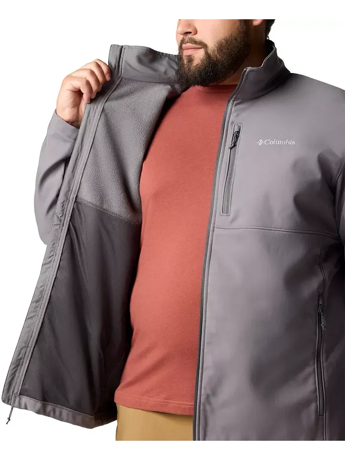 Мужская утепленная мягкая куртка Big & Tall Ascender Columbia — изображение 4 из 7, серый