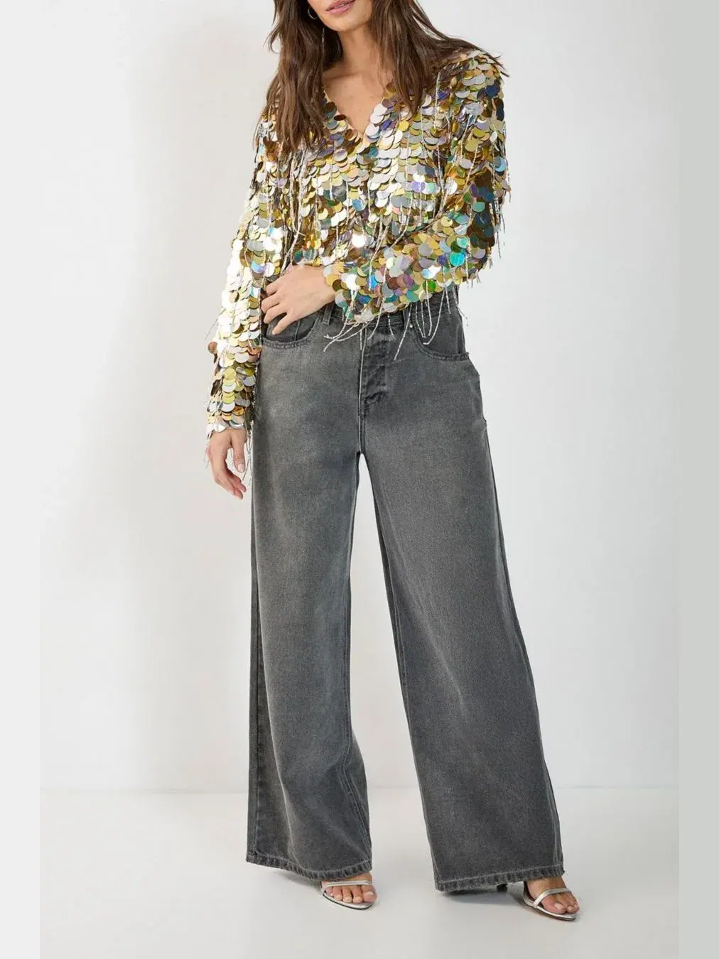 Женская куртка Disc Tassel Trophy Nasty Gal — изображение 7 из 8, золото