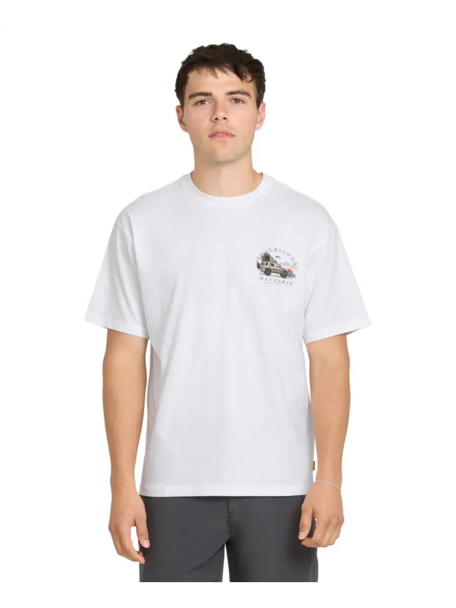 Мужская футболка Quiksilver Traveler Classic с коротким рукавом Quiksilver Waterman — изображение 2 из 3, белый