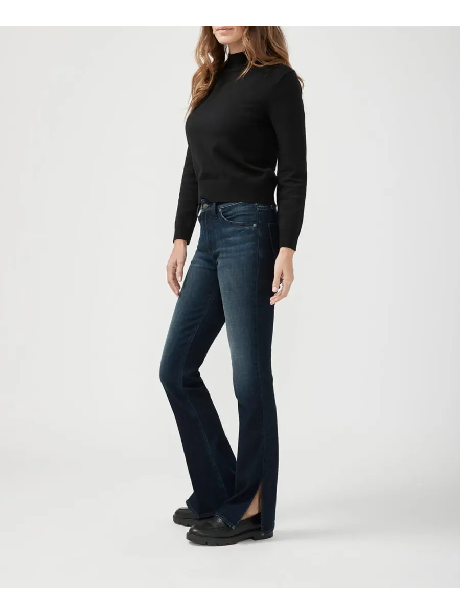 Женские джинсы Avery High Rise Curvy Fit Slim Bootcut Silver Jeans Co — изображение 5 из 8, синий