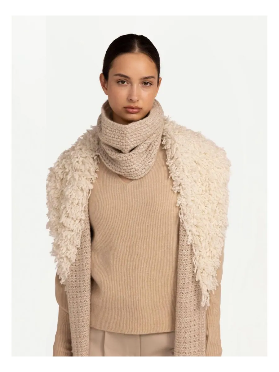 Женский кашемировый жилет с петлевой строчкой Gobi Cashmere — серый