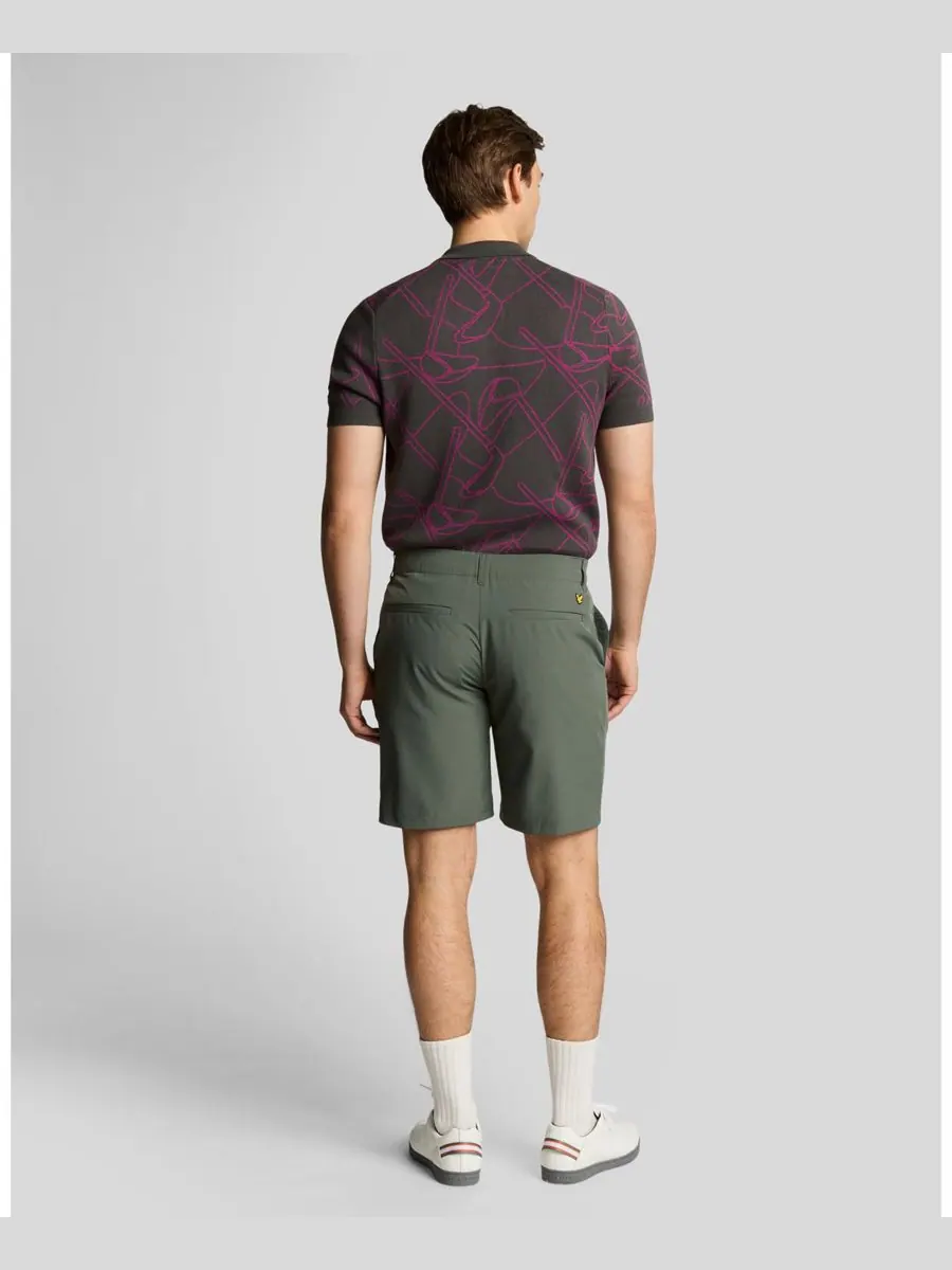 Мужские шорты для гольфа с пятью карманами Lyle & Scott — изображение 3 из 5, зеленый