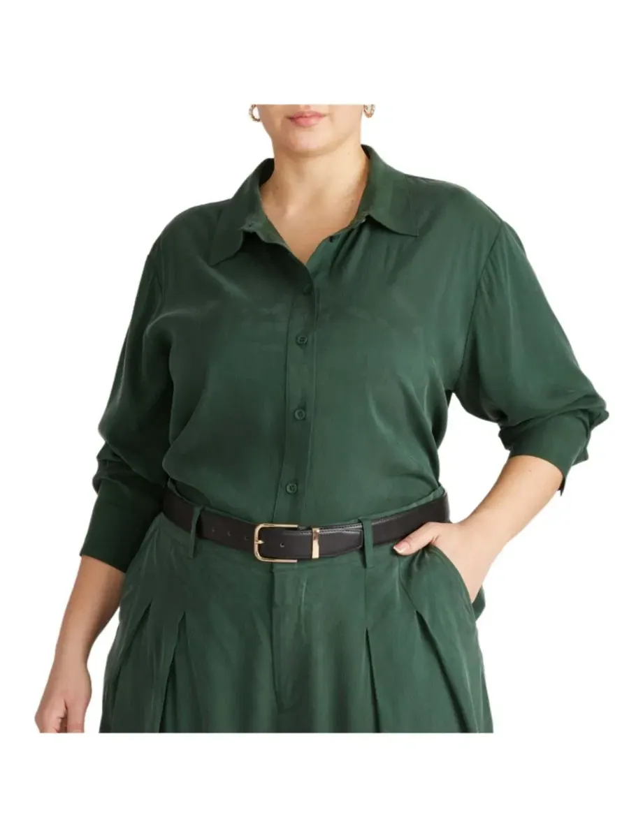 Рубашка oversize из купро с длинным рукавом Artist Universal Standard