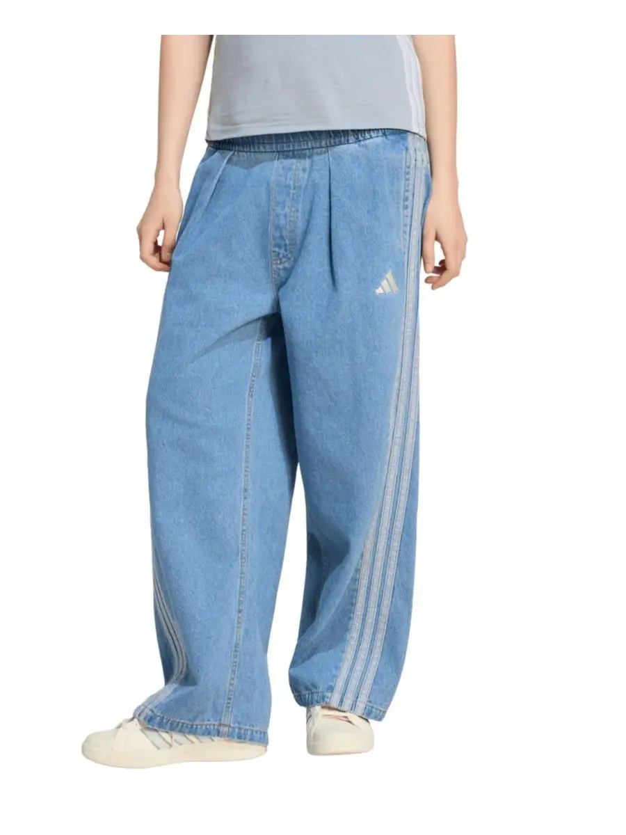 Джинсовые брюки свободного кроя Stadium Washed Denim Loose Fit Pants adidas