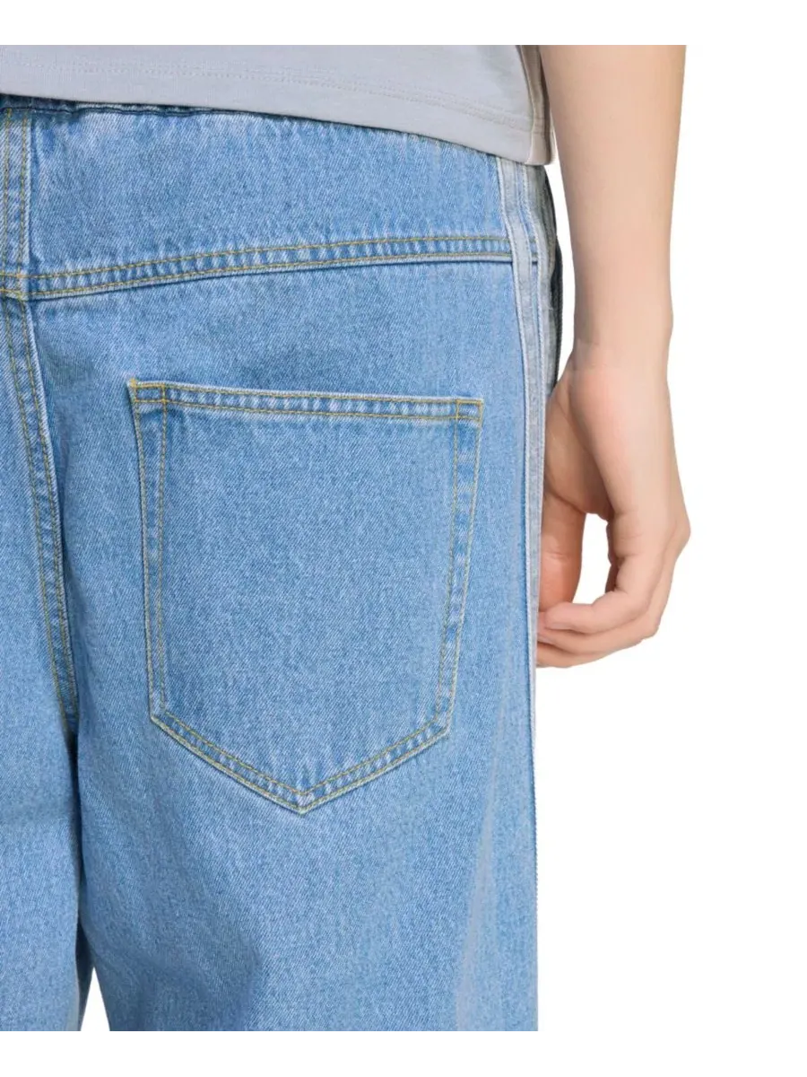 Джинсовые брюки свободного кроя Stadium Washed Denim Loose Fit Pants adidas — изображение 4 из 5, небесно-голубой