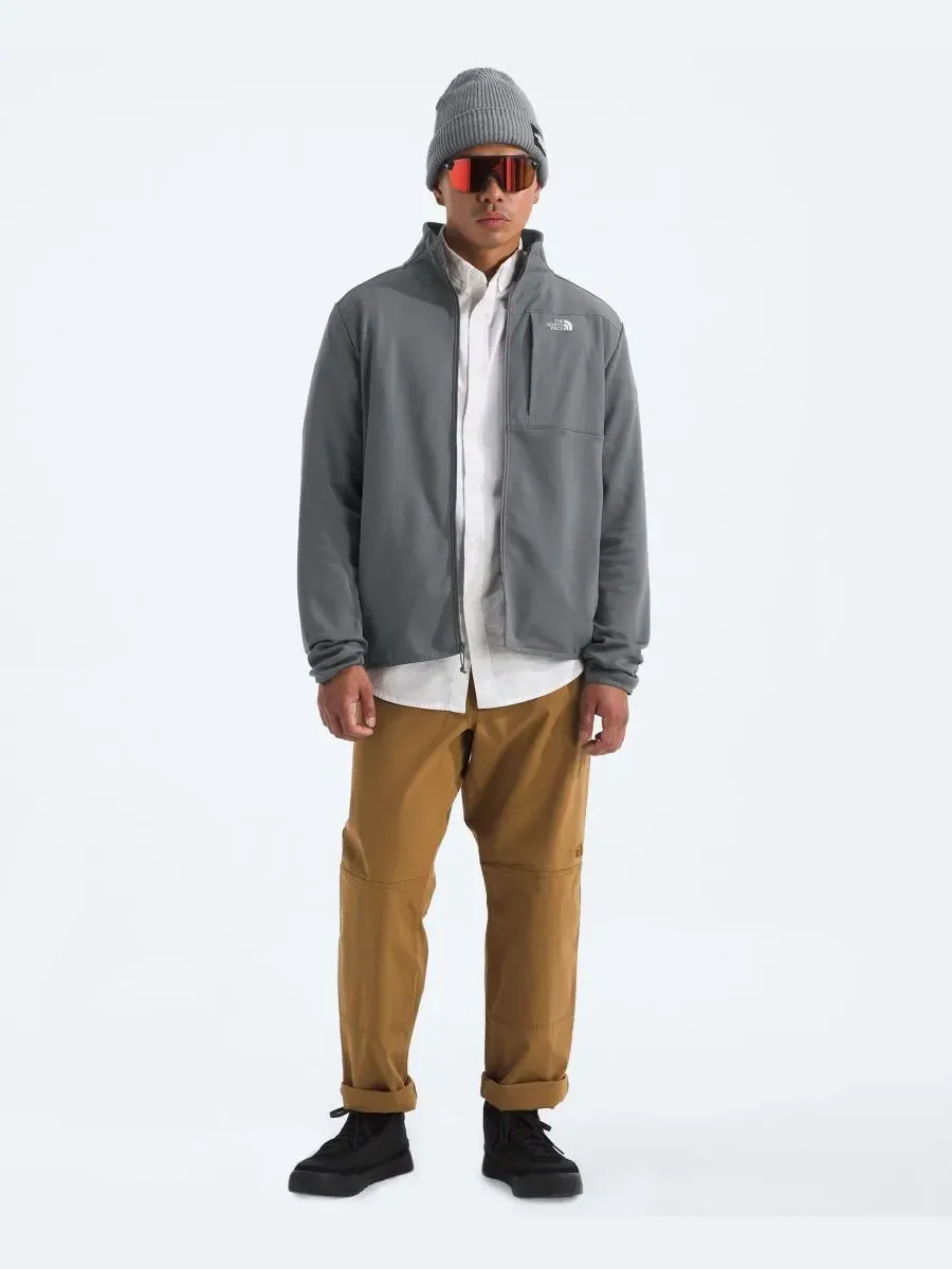 Мужская флисовая куртка на молнии The North Face — изображение 2 из 4, серый