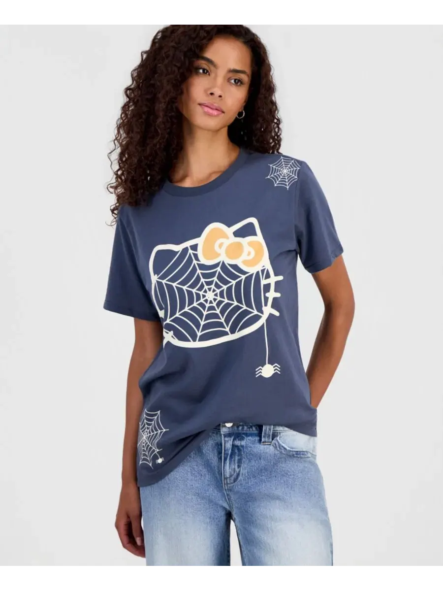 Футболка с коротким рукавом и принтом Hello Kitty Grayson Threads, The Label — серый